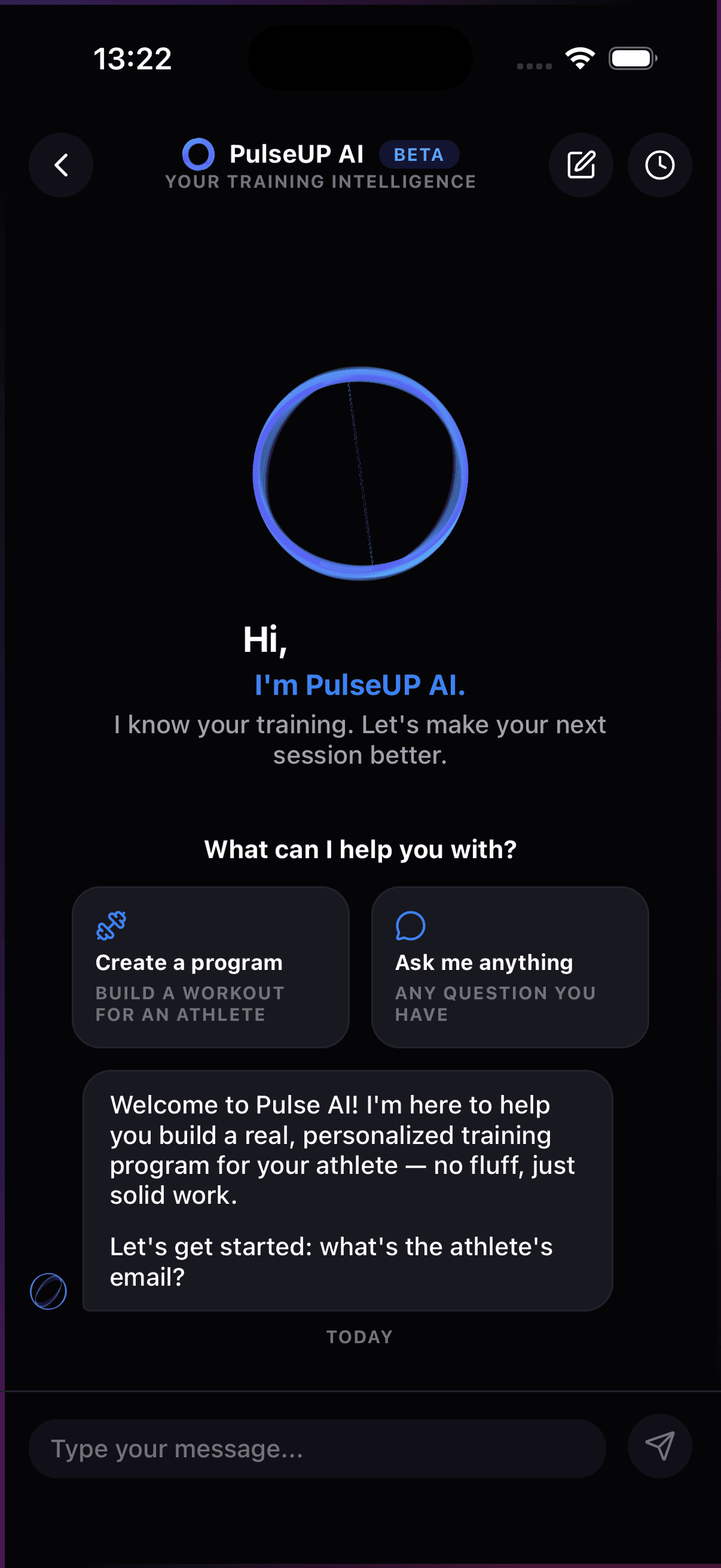 PulseUp Pulse AI screen